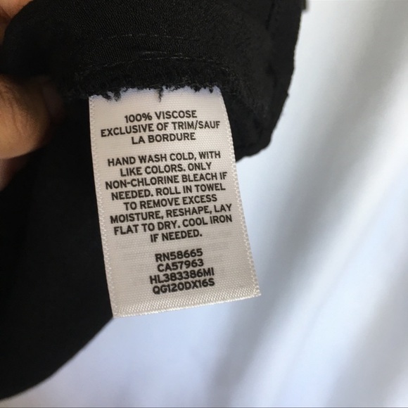 Chelsea28 Black Flutter Sleeve Wrap Blouse - Picture 6 of 7